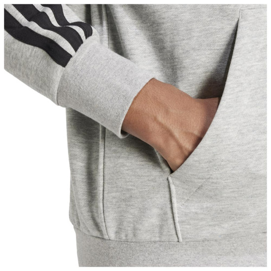 Adidas Ανδρική ζακέτα Essentials 3-Stripes Fleece Full-Zip Hoodie Adidas Ανδρική ζακέτα Essentials 3-Stripes Fleece Full-Zip Hoodie